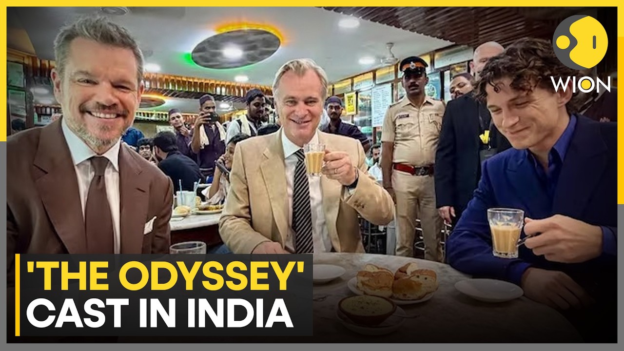 'The Odyssey' Cast Enjoys Classic Mumbai Chai Break | WION