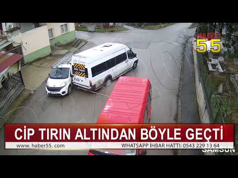 SAMSUN'DA TRAFİK KAZALARI KAMERALARA YANSIDI