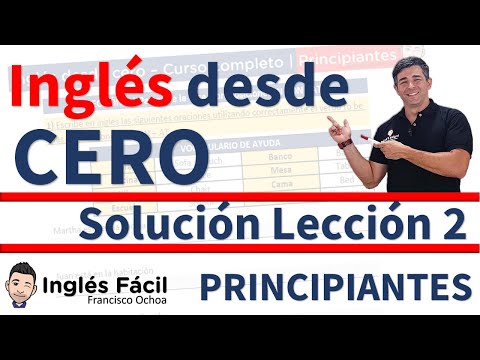 ✅ Solución de ejercicios con IN, ON, AT en inglés | Curso inglés desde cero – Lección 2