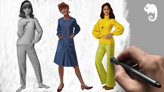 90MAC Life Drawing Class - 70s Women's Fashion
