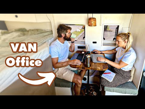 Home Office im Vanlife 🚐 So arbeiten wir unterwegs.
