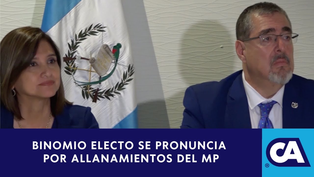 Binomio electo se pronuncia ante allanamientos del MP