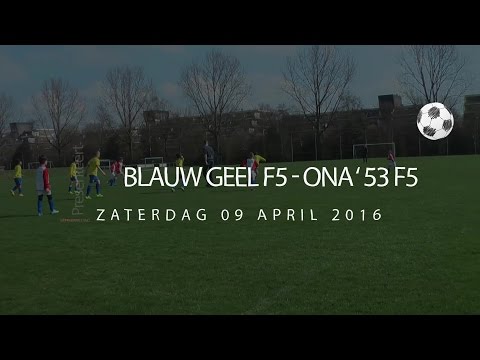 Blauw Geel F5 - ONA F5 zaterdag 09 april 2016