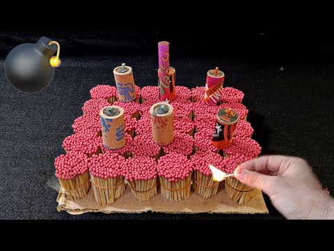 match art chain reaction domino effect/A strange explosion of firecrackers