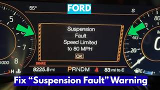 How To Fix "Suspension Fault" Warning In Ford?