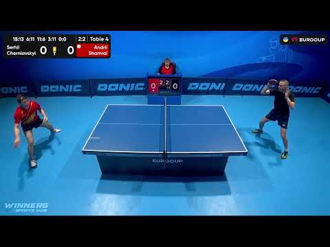 10:20 Serhii Cherniavskyi  - Andrii Shamrai 09.08.2023 TT Euro.Cup Ukraine Master. TABLE 4