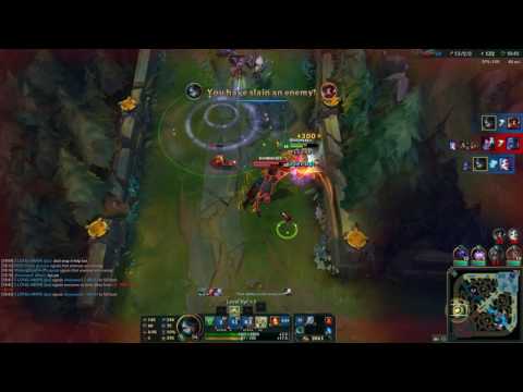 Ranked - Toxic Akali 1v9 Pentakill -2016