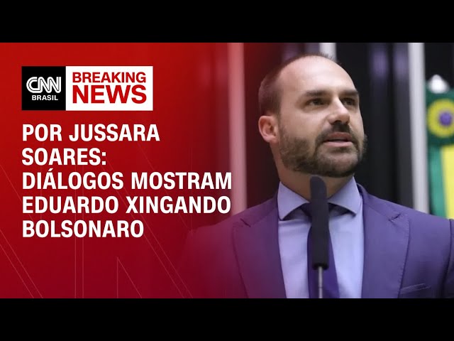 Diálogos mostram xingamento de Eduardo a Bolsonaro | CNN PRIME TIME