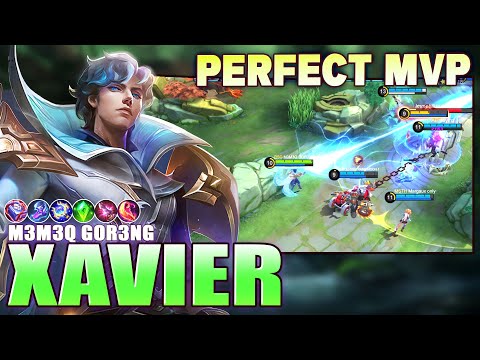 Xavier Perfect MVP Gameplay by M3M3Q GOR3NG - Mobile Legends Bang Bang