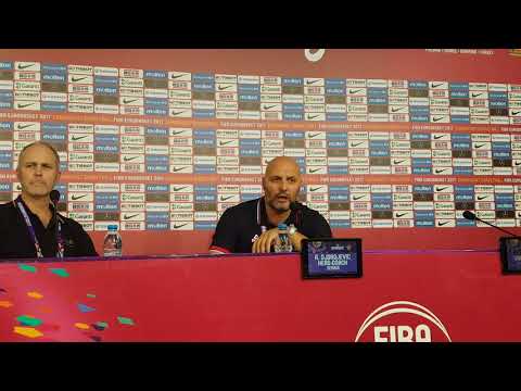 Coach Djordjevic reacts to Serbia's win over Great Britain