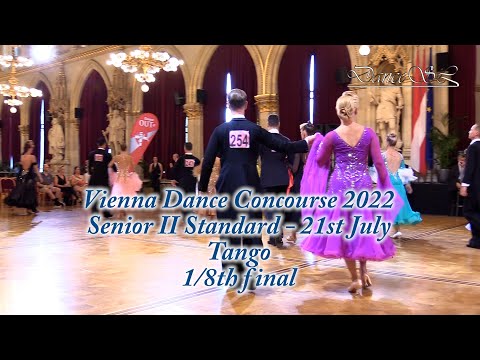 Vienna Dance Concourse 2022 - Senior II Standard Tango WDSF - 1/8th Final - 21 July 2022