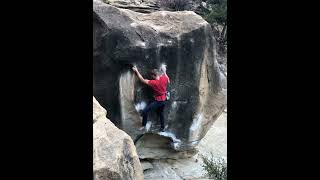 Video thumbnail of Scary Monsters, V6. Joe's Valley
