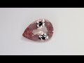 Morganite taglio a goccia, 11.38 ct Video 1