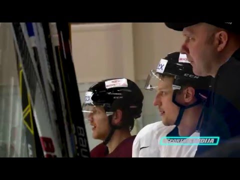 Latvijas hokeja izlases nometnē divi jauni spēlētāji