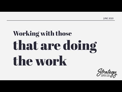 Working with Those that are Doing the Work - YouTube