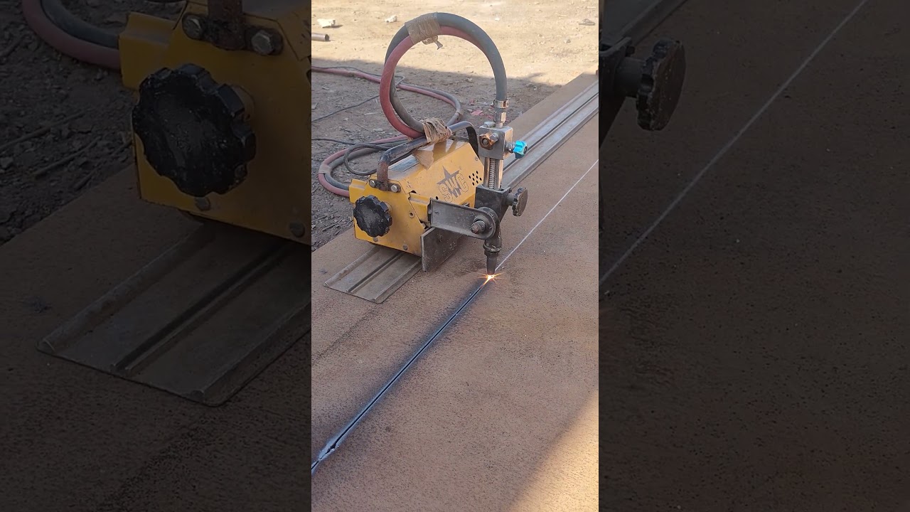 portable auto gas/oxy acetylene flame cutting machine for steel plate