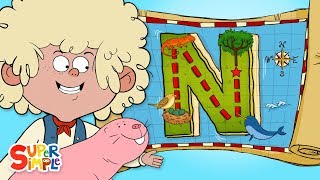 Alphabet Cartoon For Kids - A New Adventure on &quot;N&quot; Island with the ABC Pirates