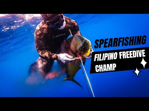 Spearfishing with 10X FREEDIVE RECORD HOLDER | spearfishing philippines