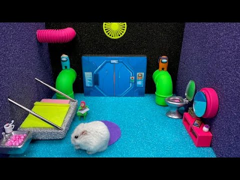 Hamster vs Impostor in the Among Us Maze - The Skeld