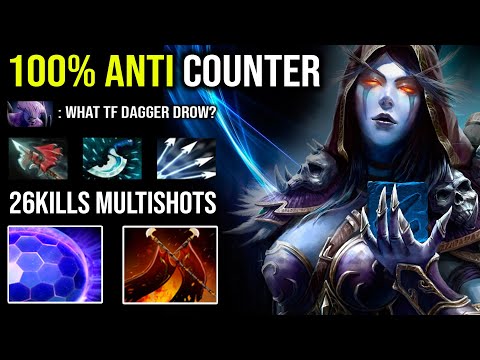 That's HOW You Counter Chrono & Duel | WTF Blink Dagger Drow Ranger Crazy 26Kills Multishots DotA 2