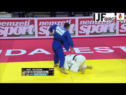 Suzuki World Judo Championships 2017. [-66KG] SANCHO CHINCHILA Ian (CRC) vs. ZANTARAIA Georgii (UKR)