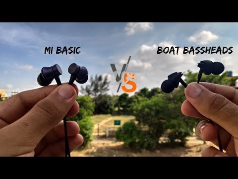 MI Basic Earphones v/s Boat Bass Heads 100 earphones