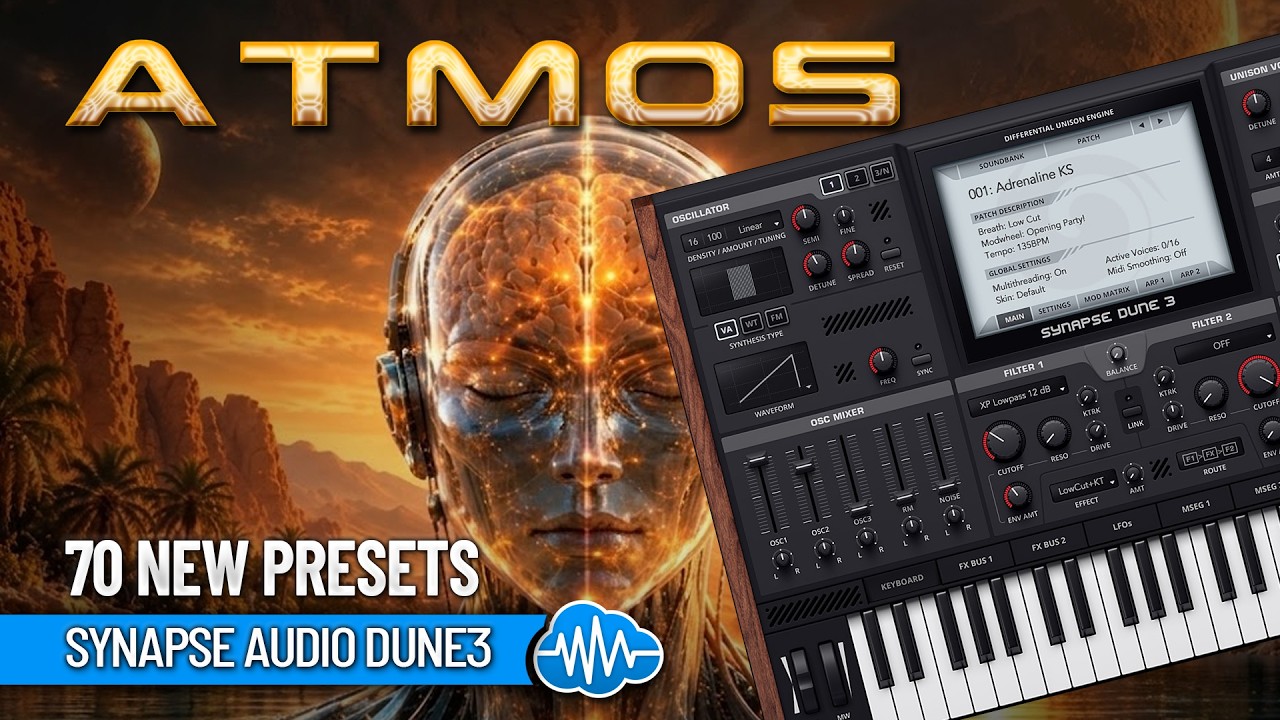 MSD060 - Atmos - Synapse Audio Dune 3 ( 70 presets ) - Video Preview 1