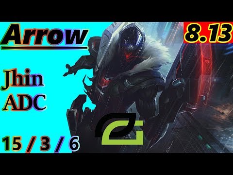 Arrow as Jhin ADC - S8 Patch 8.13 - NA Challenger - Full Gameplay