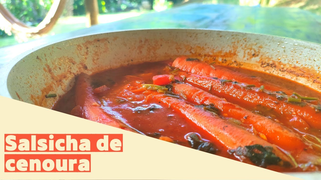 #vegano Salsicha de cenoura -Cachorro quente de cenoura fácil e acessivel-Ep 101