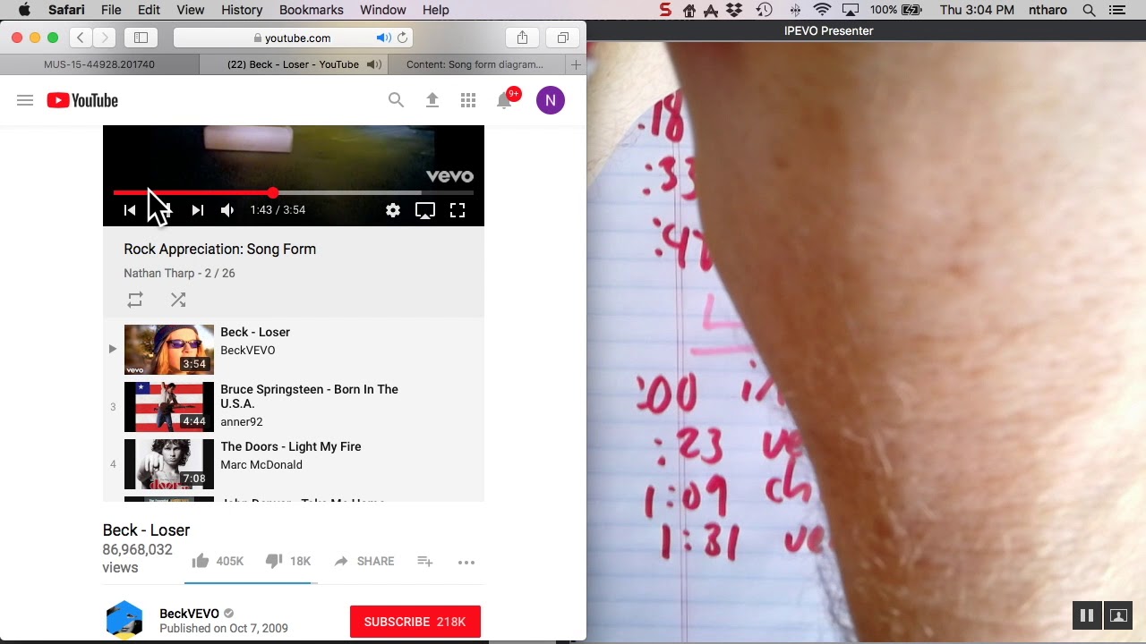 Song form: Verse-chorus examples