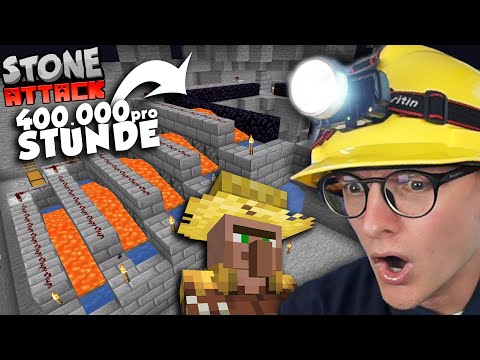 400.000 COBBLE PRO STUNDE! + NEUER VILLAGER! -  StoneAttack! #13