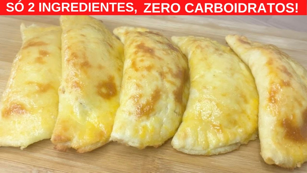 SÓ 2 INGREDIENTES, ZERO CARBOIDRATOS! Sem Trigo, Sem Ovo, Sem Leite!