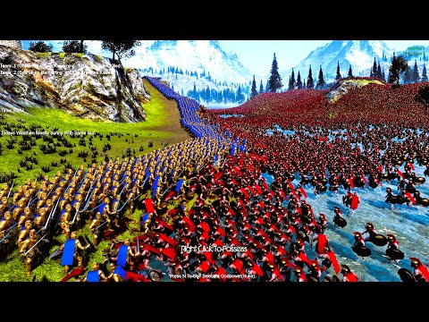 Golden Wall Protecting Castle Siege from 50K Spartans UEBS