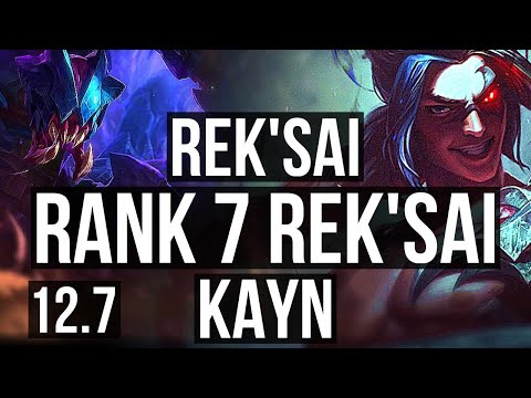 REK'SAI vs KAYN (JNG) | 11/0/2, Rank 7 Rek'Sai, Legendary | EUW Challenger | 12.7