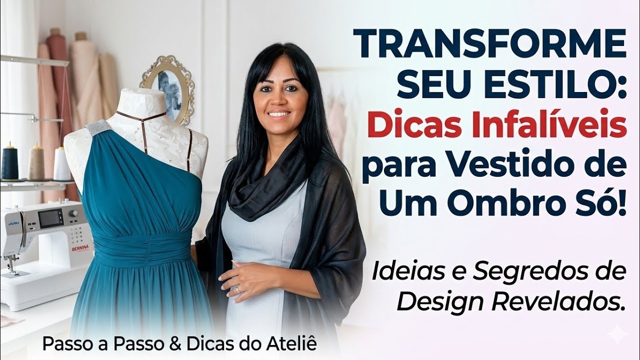 Como transformar Vestido de Um ombro só Dicas ! Costure com Gisleide Novelo