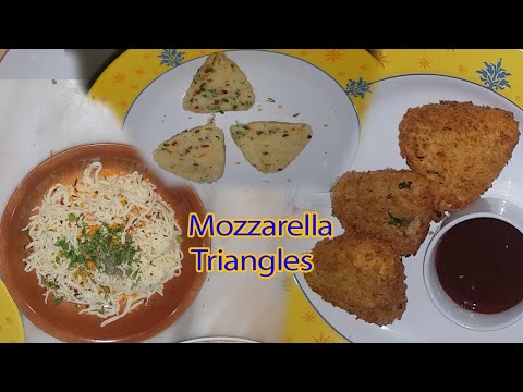 Mexican style mozzarella triangle/how to make mozzarella crunch/how to italian buffalo mozzarella