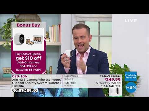 Arlo 3Camera Wireless Indoor/Outdoor Security System   A...