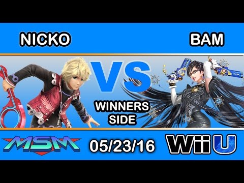 MSM 51 - 2S FAD | Nicko (Shulk) Vs. 2GG | BAM (Bayonetta) Winners Side - Smash Wii U