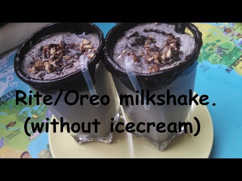 Rite/oreo milkshake.(without icecream).