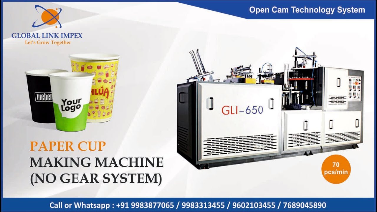 Paper Cup Making Machine 70 Pcs/min