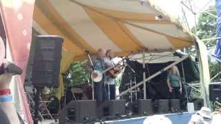 Pete Seeger and Lorre Wyatt at 2013 Clearwater Festival