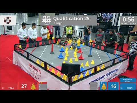 2018 VEXU Design Q25 - TAL4 vs CSUN - 71 to 73