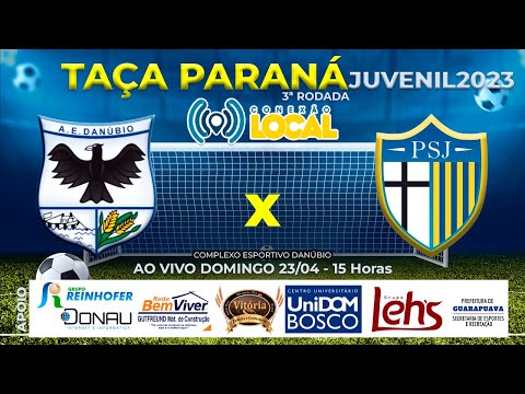 AE DANÚBIO X PARMA FC SJP - TAÇA PARANÁ JUVENIL 2023 - 3ª RODADA