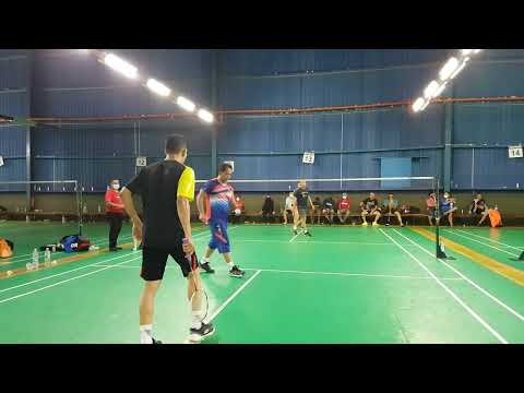 Richard Seow Badminton 2022 ~ men's doubles MD100 final. Azizan / Jafree Ramly Vs Beh CJ / Ku BY