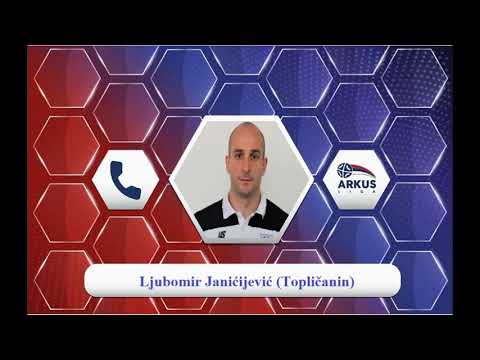 Najava 19. kola (muškarci) ARKUS lige - igrač Topličanina - Janićijević Ljubomir