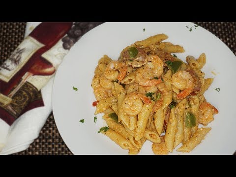 Super EASY Cajun Shrimp and Sausage Pasta Recipe| How To Make Cajun Shrimp and Sausage
