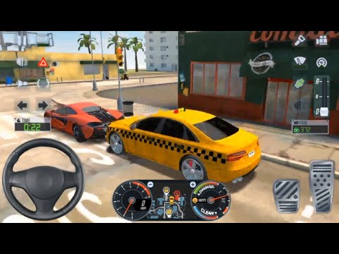 4X4 CARS SPORTS CAB DRIVER 🚖🔥 City Car Driving Games Android iOS - Taxi Sim 2020 Gameplay - Nooobsy
