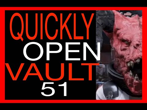 QUICKLY OPEN VAULT 51 Fallout 76 Quick Guide How To Get Into Vault 51 location FO76