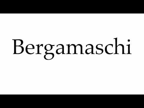 How to Pronounce Bergamaschi