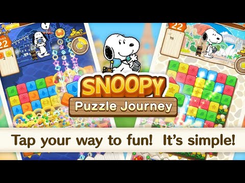 SNOOPY Puzzle Journey (by CAPCOM) - Android / iOS Gameplay